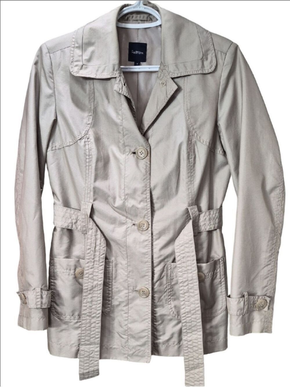 Reitmans Beige Lightweight Trench Coat with Belt -Size 3